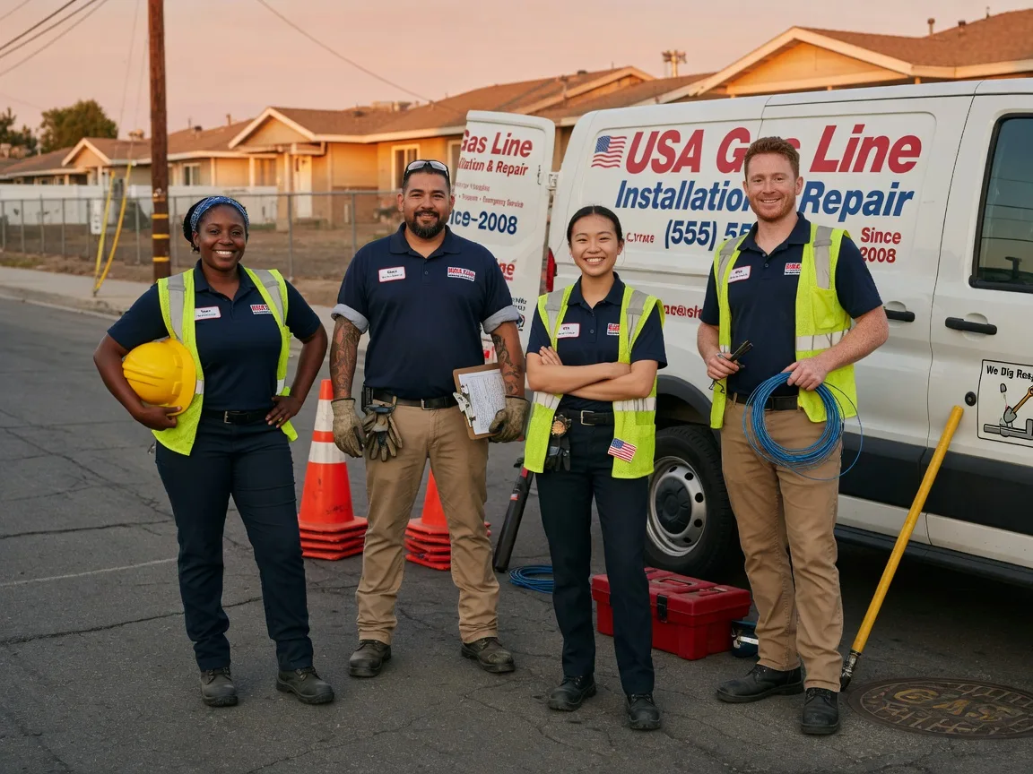 Gas Line Installation company in Falls City, TX